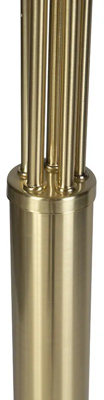 Подова лампа в стил арт деко златиста 5-светлинна - Sixties Marmo