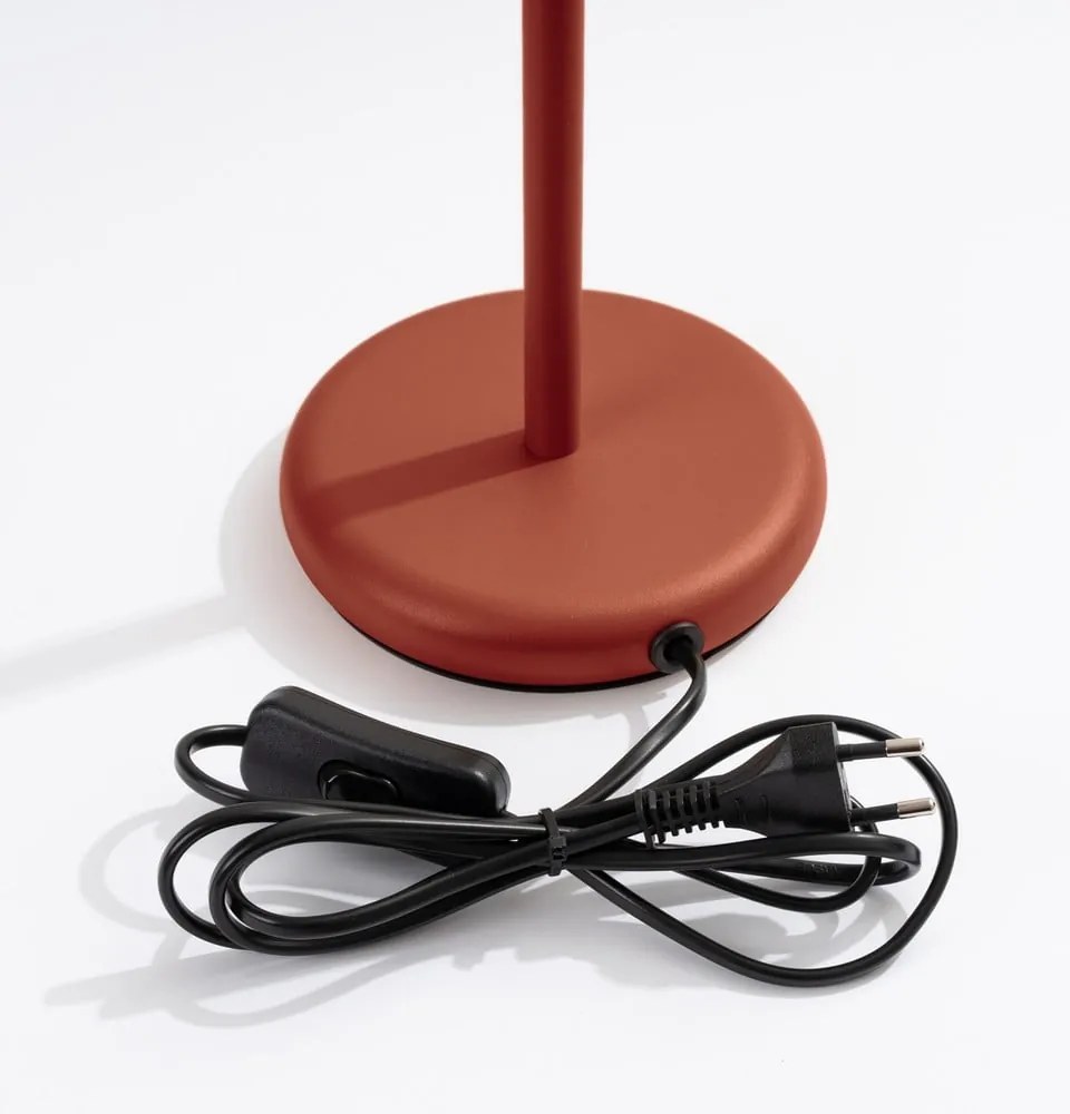 Настолна лампа в тухлен цвят (височина 43 cm) Gleam – Sollux