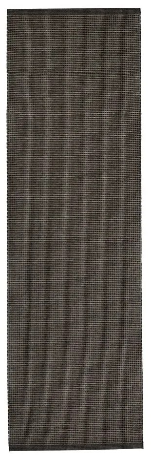 Антрацитна пътека за открито и закрито 70x240 cm Emm Black Linen – Pappelina