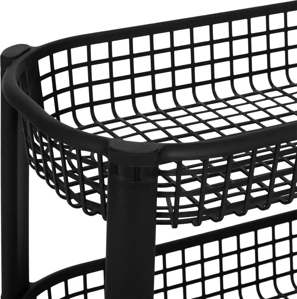 Кухненска количка 5five, 4 нива - Бял