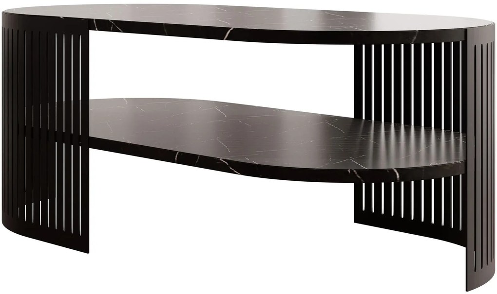 Холна маса Fikoli II-Черен мрамор