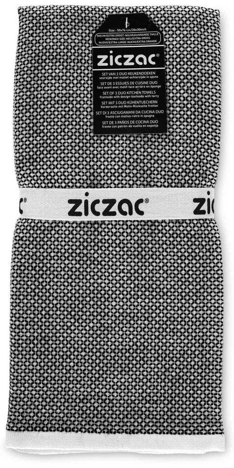 Кърпи за съдове в комплект от 3 бр. 50x76 cm Duo Leno – ZicZac