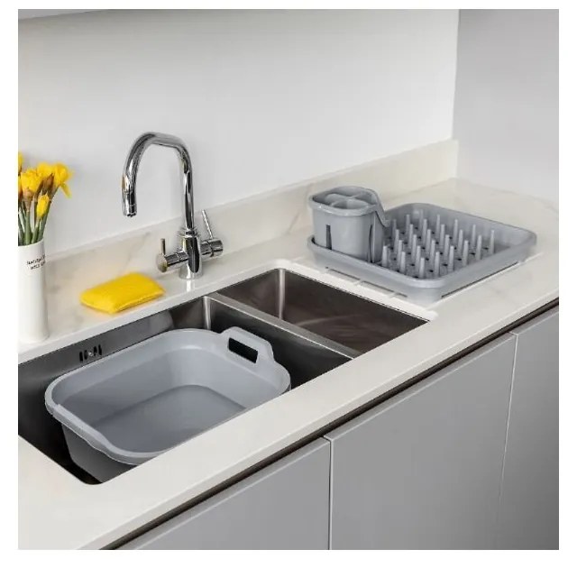 Сив отцедник за прибори от рециклирана пластмаса Eco Range - Addis