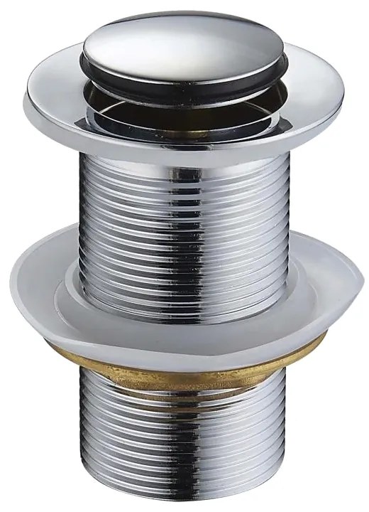 Mexen щепсел клик-клак малък кръгъл, хром - 79915-00