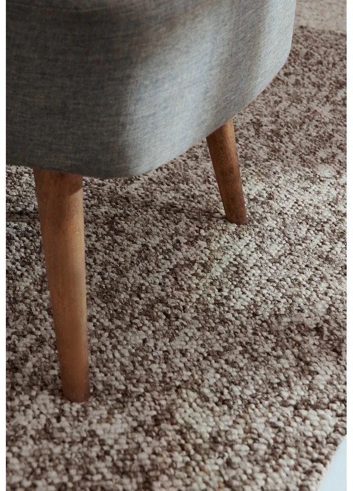 Сива пътека подходяща за пране 80x240 cm Rocco Taupe – Elle Decoration