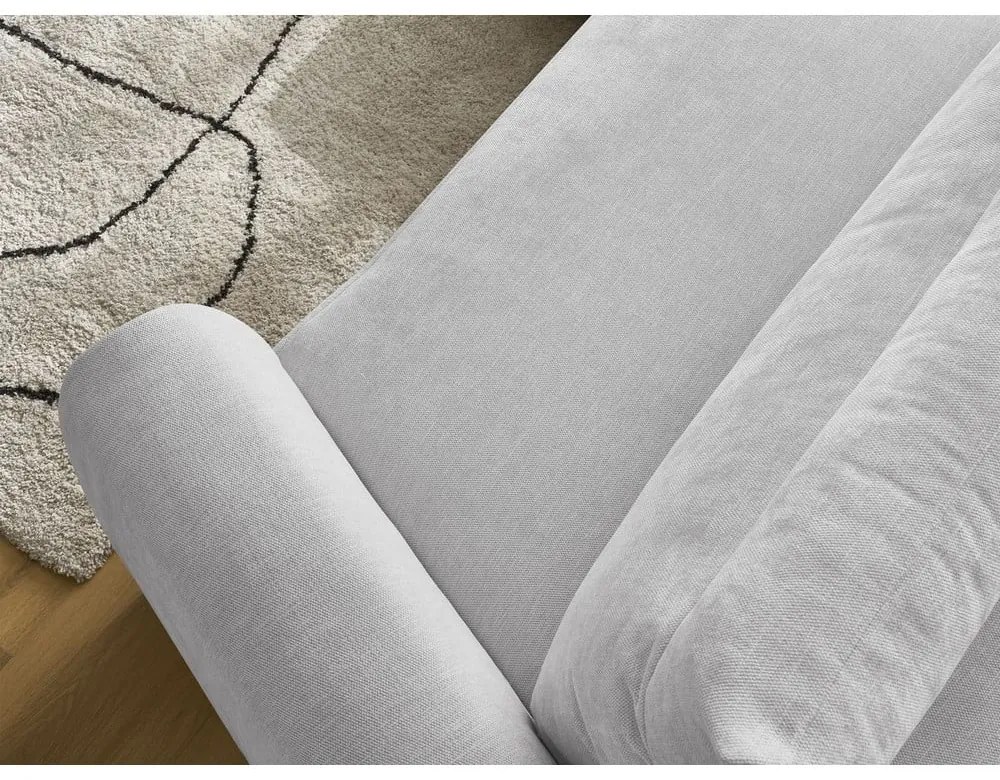 Светлосив ъглов диван Aden – Bobochic Paris