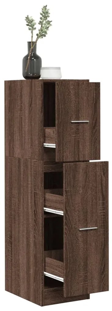 855166 vidaXL Шкаф органайзер, кафяв дъб, 30x41x118 см, инженерно дърво