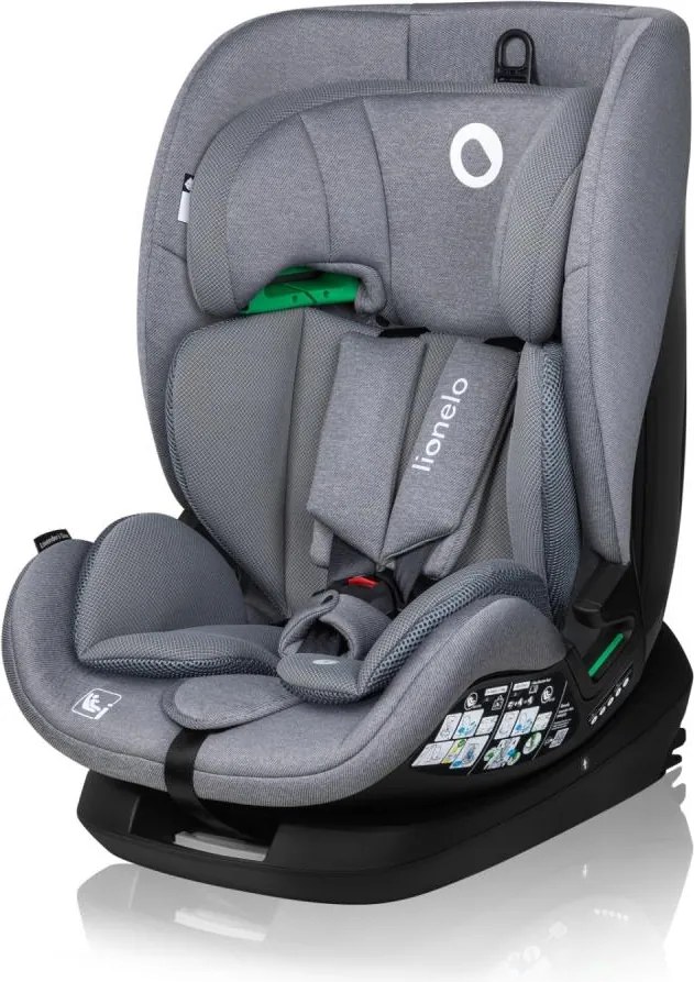 Lionelo - Автокресло с въртяща се база LAVENDER i-Size 76-150 см Сив камък