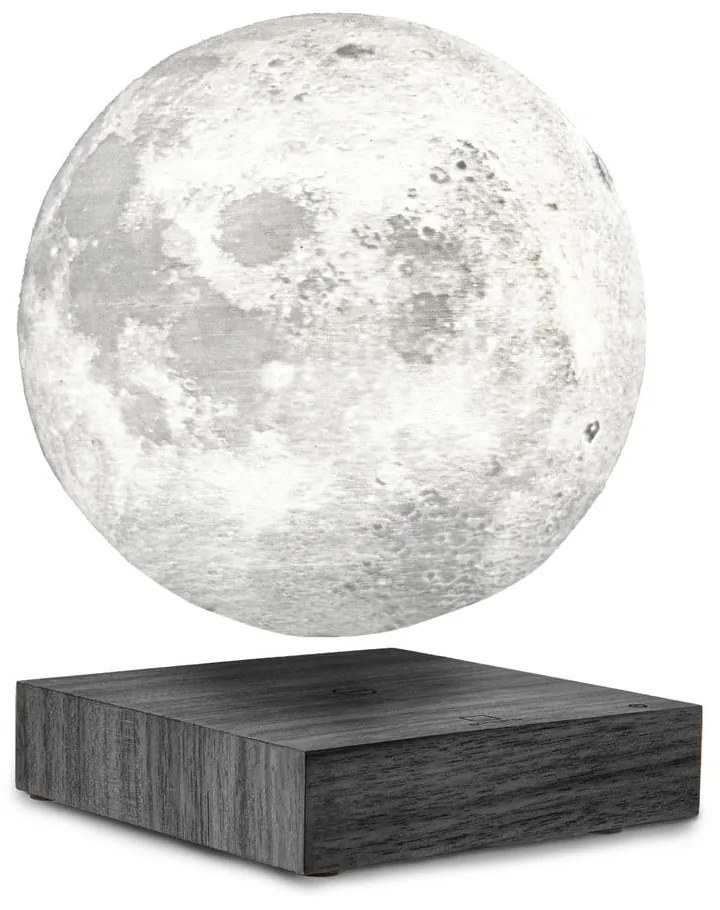 Черна LED настолна лампа (височина 14 cm) Moon – Gingko