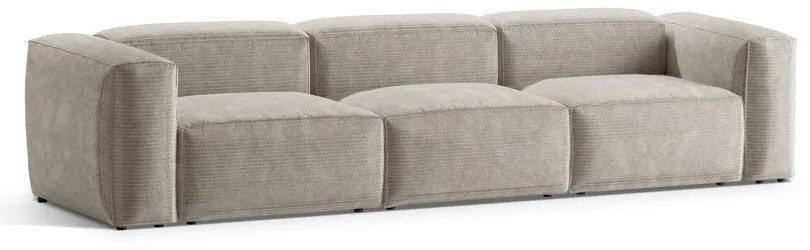 Бежов диван от рипсено кадифе 364 cm Bergamo – Cosmopolitan Design