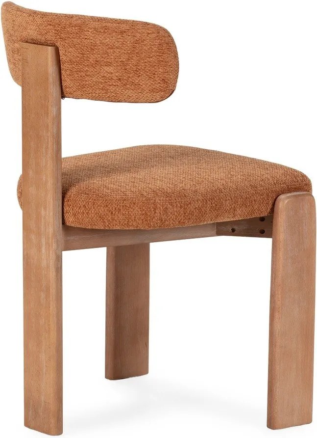 Тапицирани трапезни столове в комплект 2 бр. в тухлен цвят Nadia – MOME