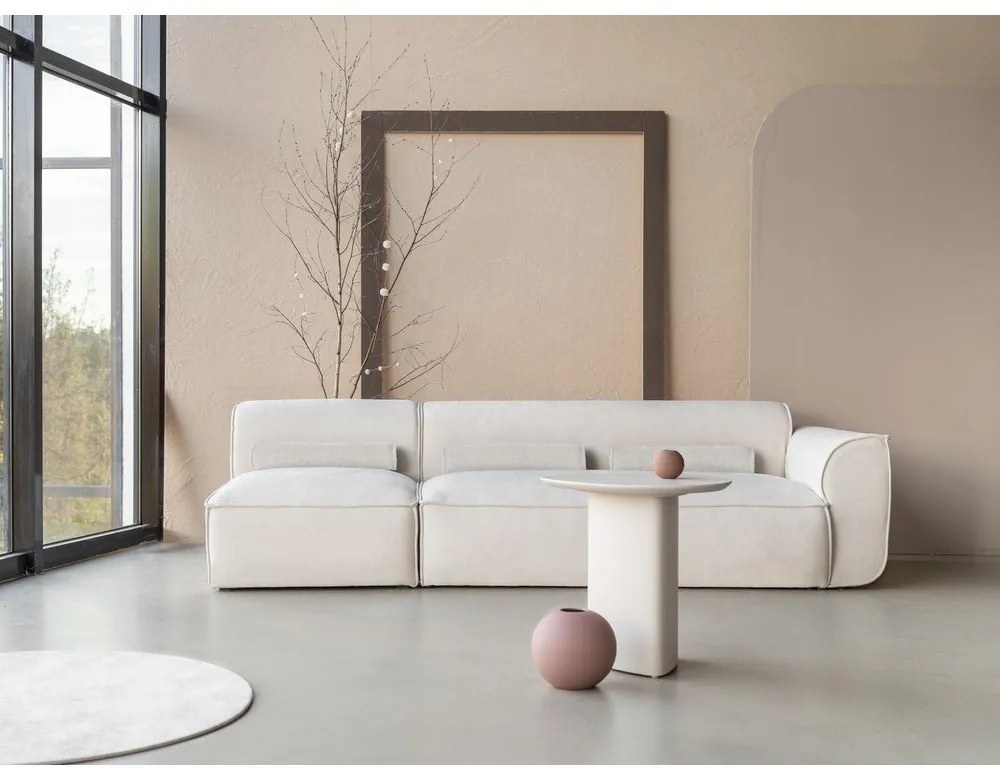 Бял модулна лежанка (десен ъгъл) Flex Felix – Miuform