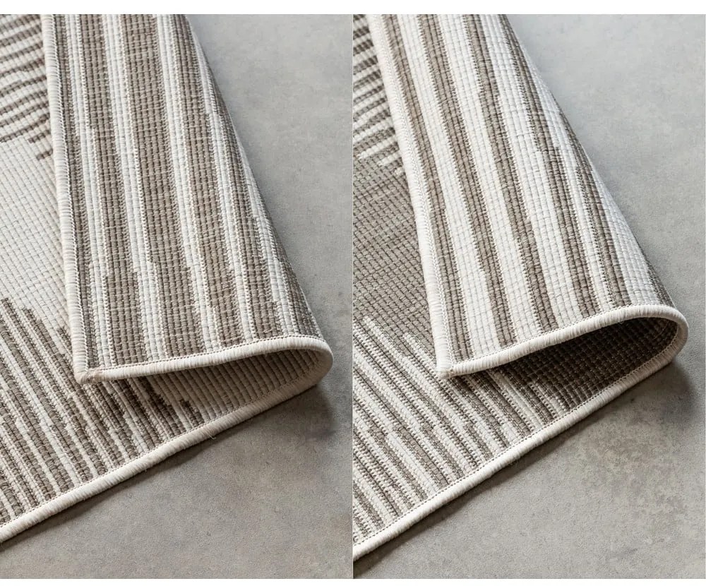 Кафяво-кремав външен килим 120x170 cm Gemini – Elle Decoration