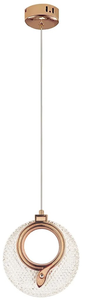 Висяща Кристална Лампа LHJ110-1CP LIGHT ROSE GOLD
