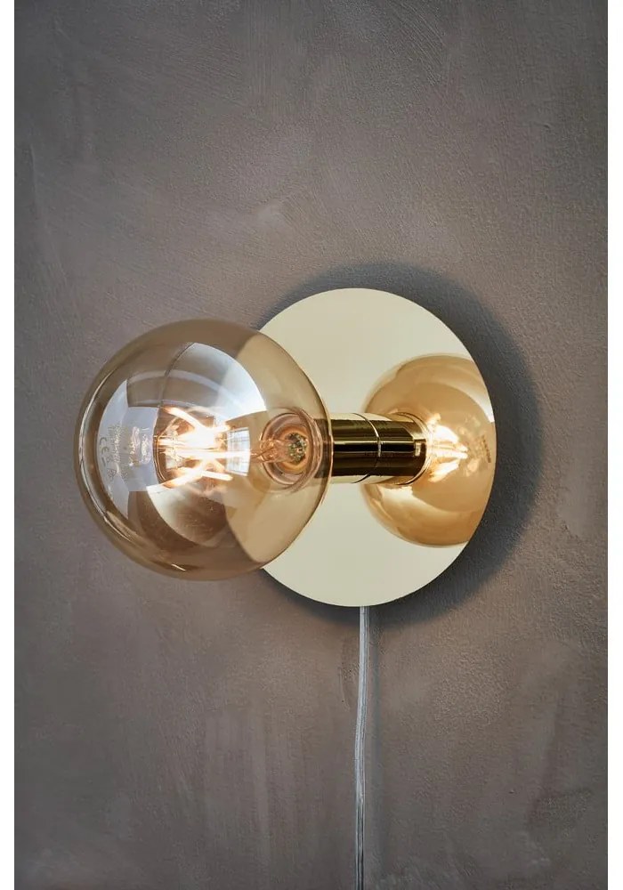 Стенна лампа в бронзов цвят Disc – Markslöjd