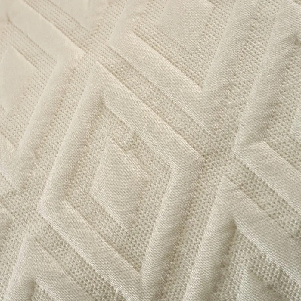 Бежово единично спално бельо 135x200 cm Jacob Geo – Catherine Lansfield