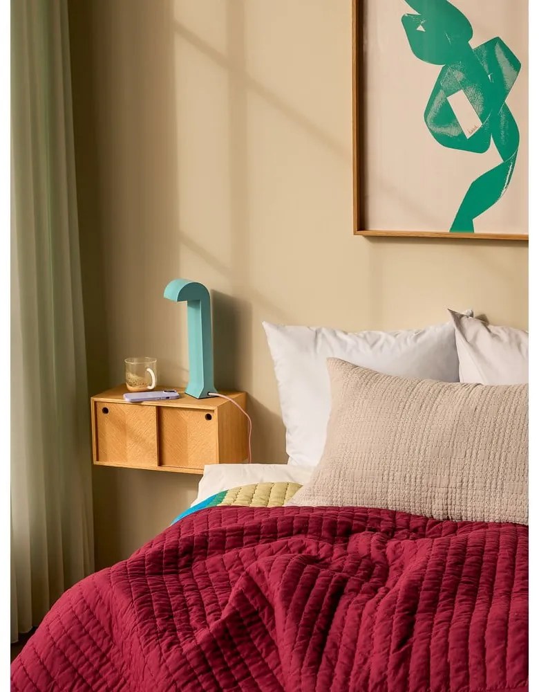 Синя LED затъмняваща се настолна лампа (височина 34 cm) Soothe – Hübsch