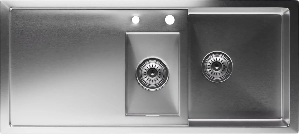 Klarstein Кухненска мивка TitanSteel с отцедник, 79 x 44 см, неръждаема стомана, устойчива на надраскване, устойчива на топлина