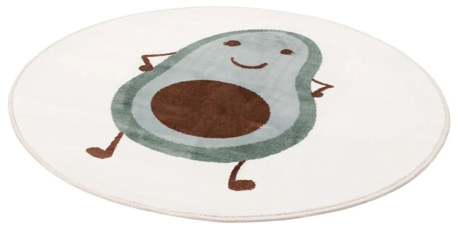 Детски килим в цвят мента и слонова кост ø133 cm Avocado Mint – FD