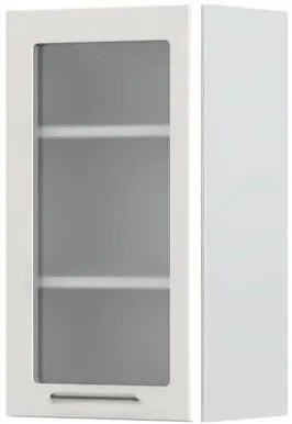 Висящ шкаф Modena V7-40-1KS with Витрина-White - Gray light