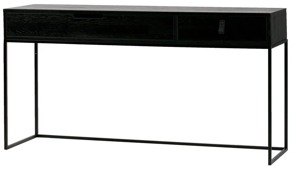 Конзолна маса от черен дъб Silas - WOOOD