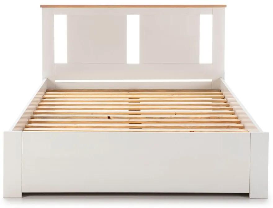 Бяло двойно легло с решетка 140x190 cm Enara - Marckeric