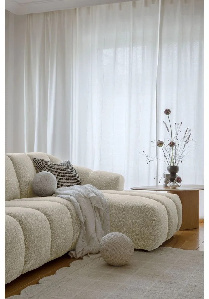 Бежов ъглов диван (десен ъгъл) Shell – Miuform