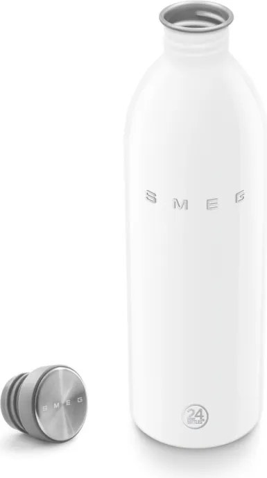 Бутилка Smeg Urban WBF02WH, 1 л, Херметично затваряне, Без ВРА, Неръждаема Стомана, Бял