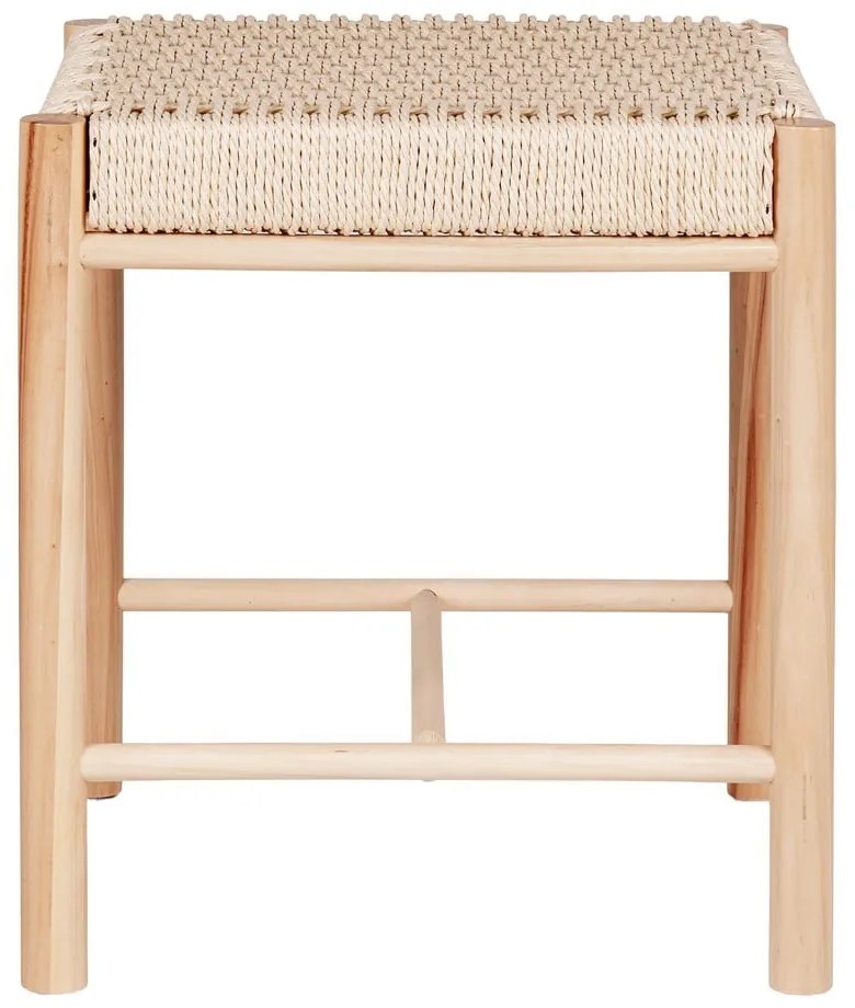 Табуретка от тополова дървесина в естествен цвят Abano - House Nordic