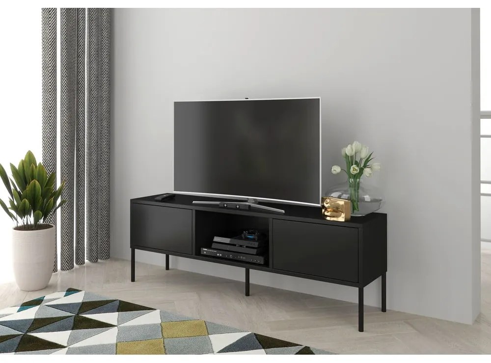 Черна маса за телевизор Mirka - Skandica