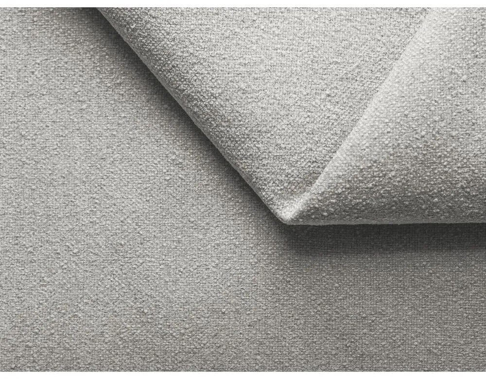 Светлосиво двойно тапицирано легло с място за съхранение и включена подматрачна рамка 160x200 cm Kiana – Makamii