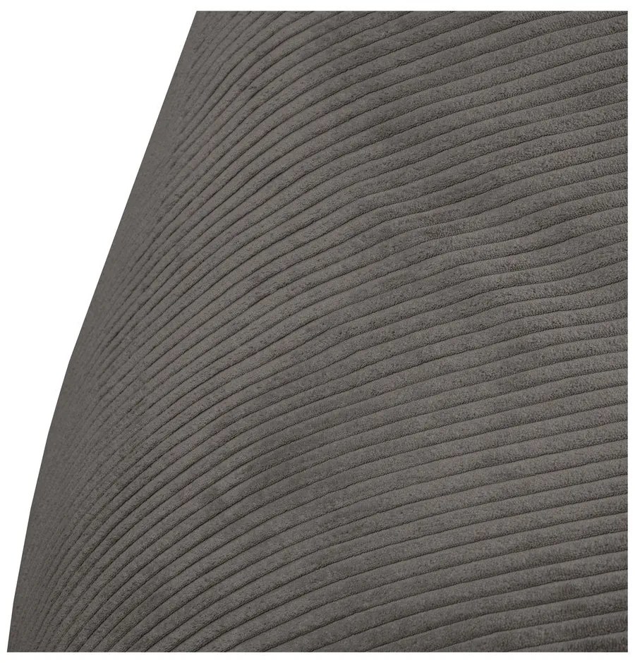 Тъмносив пуф от рипсено кадифе Sofa Snug – SLOWDOWN