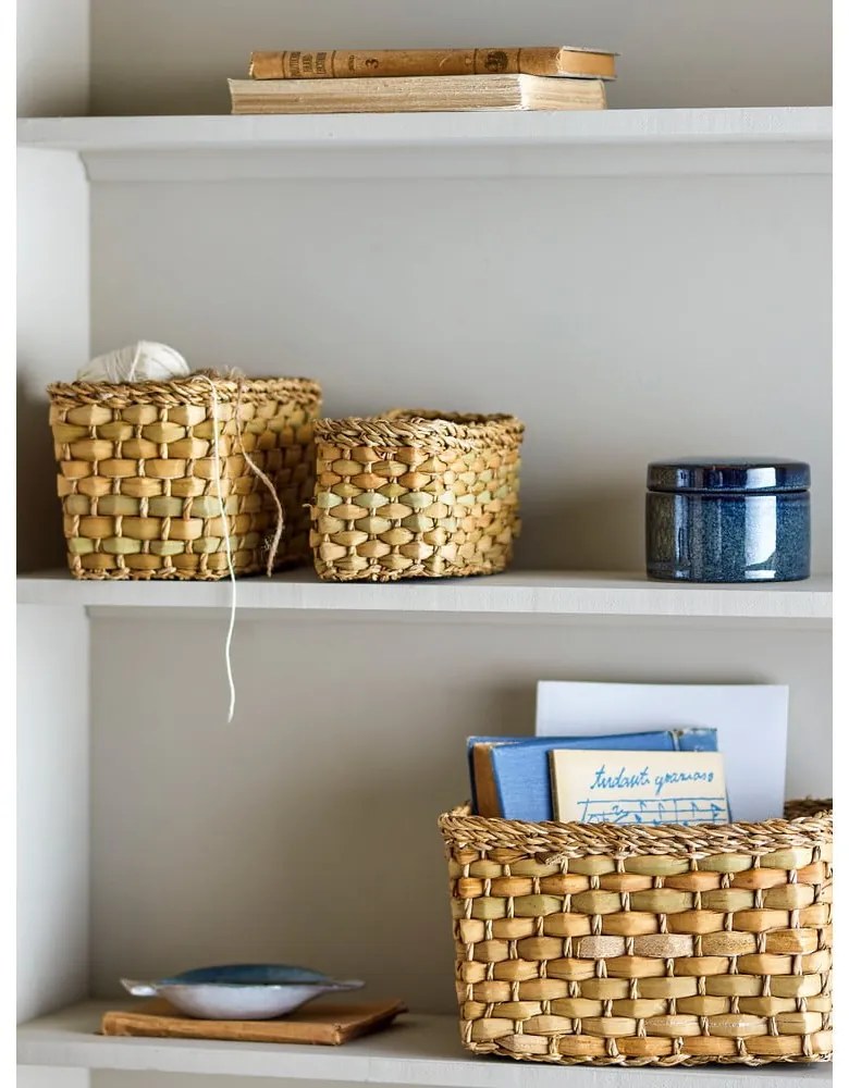 Кошници в комплект от 3 бр. от морска трева 26x16x16 cm Ramon – Bloomingville