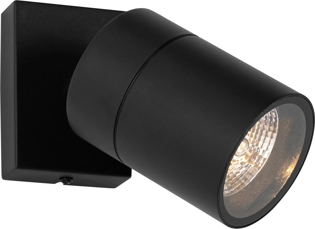 Външен аплик черен AR70 регулируем IP44 - Solo