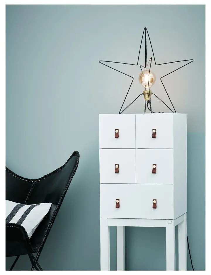 Черна коледна светлинна украса Asterix – Markslöjd