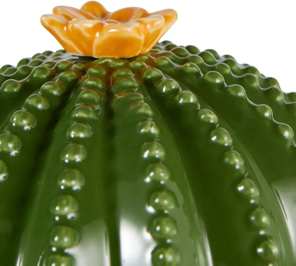 Кутия за съхранение atmosphera Yucatan, 16xH15.5x11cm, Керамика, Зелен