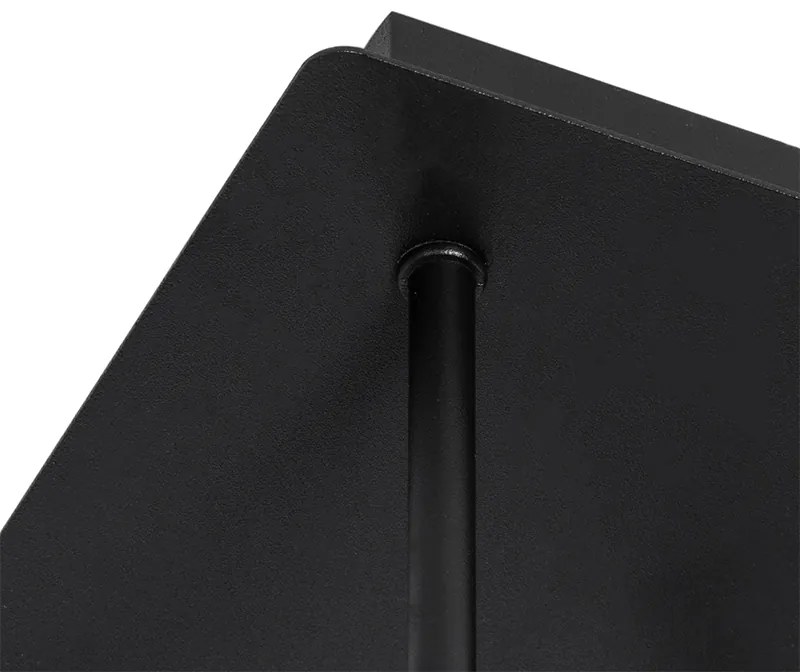 Модерна таванна лампа черна със злато 5-лампа - Athens Wire