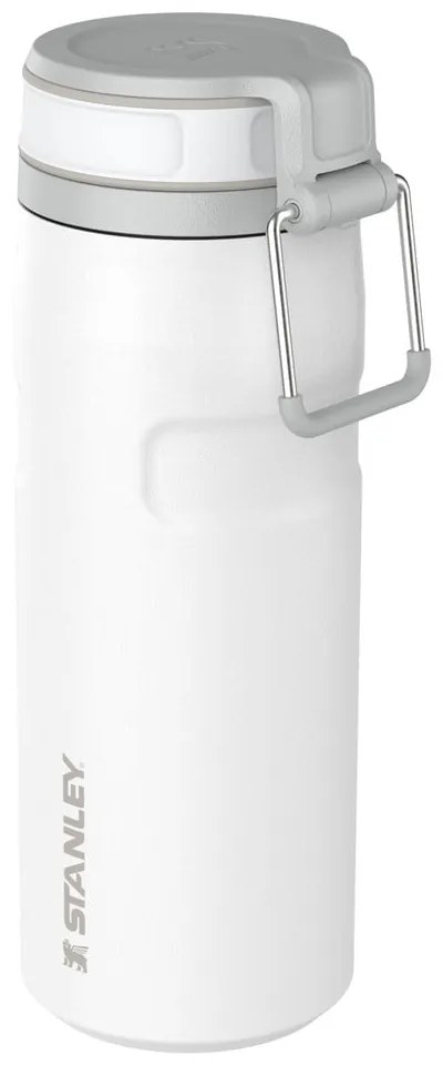 Бял термос от неръждаема стомана 470 ml IceFlow™ Bottle Twist Flip Frost – Stanley