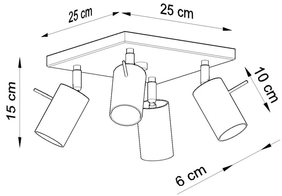 Бяла светлина за таван Etna - Sollux