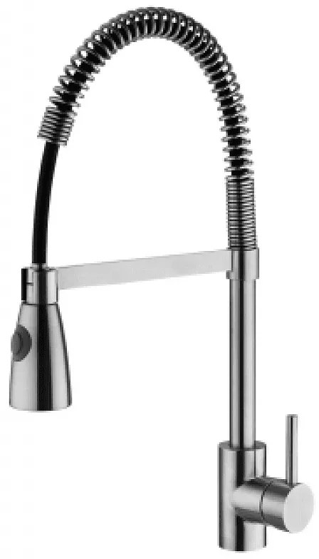 Стоящ смесител за кухня, Inter Ceramic, ICF 7106012 7313, с изтеглящ душ