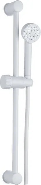 Душ комплект бял с тръбно окачване