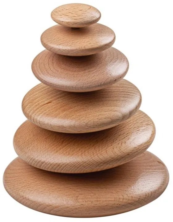 Bigjigs - Дървена игра за баланс - Натурален цвят