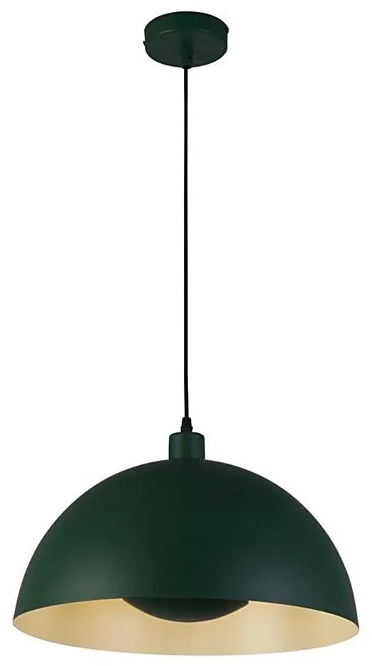 Searchlight 35410GR - Полилей с кабелно окачване MARS 1xE27/60W/230V pr. 25 cm зелен