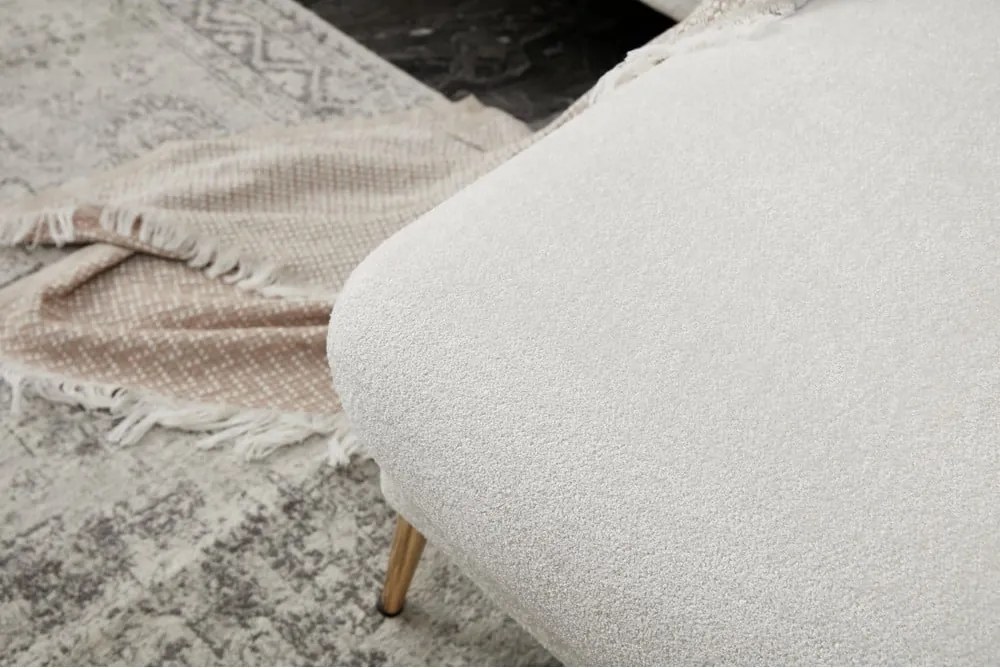 Бял ъглов диван (ляв ъгъл) Simena – Balcab Home