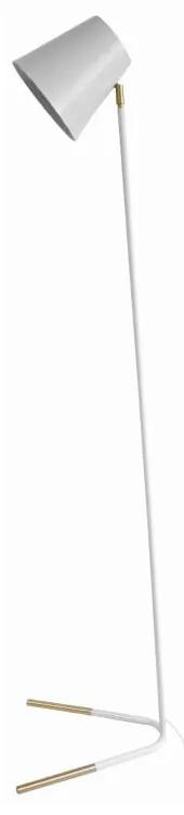 Бяла свободностояща лампа със златни детайли Noble - Leitmotiv