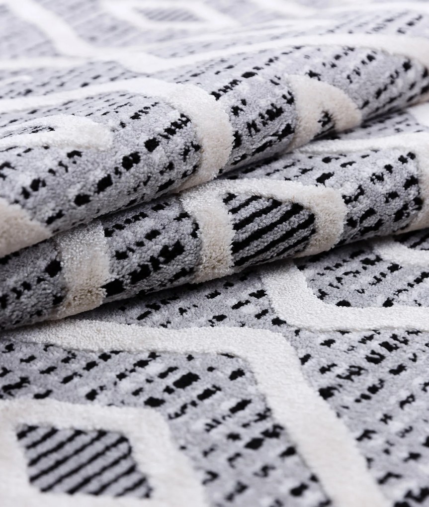 Килим за антре (100 x 300) 33082A - Сиво