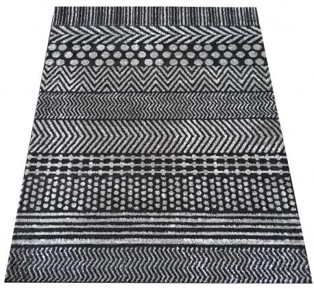 Дизайнерски килим в сиво с фини шарки Широчина: 120 см | Дължина: 170 см