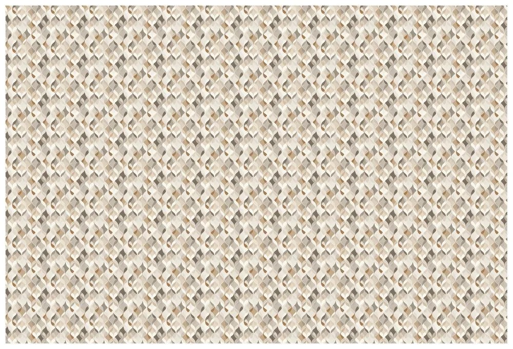 Самозалепващ тапет – Бежова геометрия с пространствен ефект