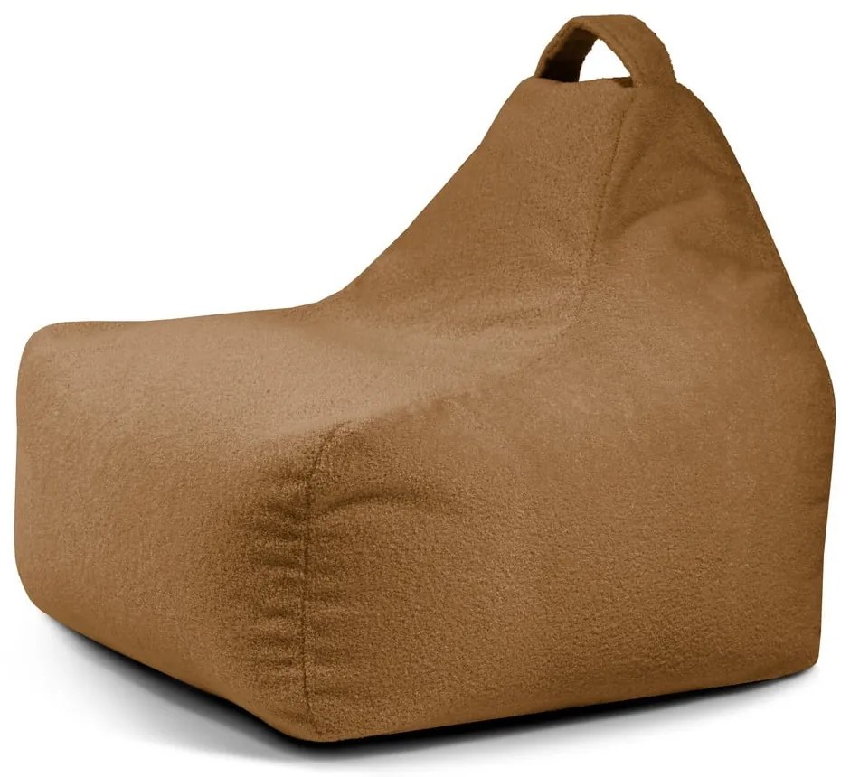 Кафяв детски пуф от букле Game Amuse – SLOWDOWN