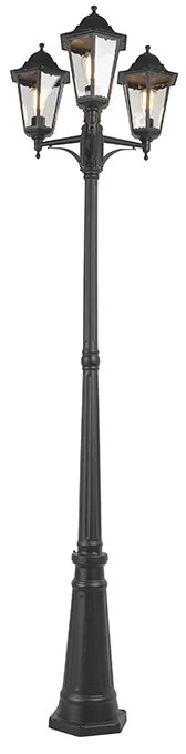 Интелигентна външна фенери черна 3-светлина с Wi-Fi ST64 - New Orleans